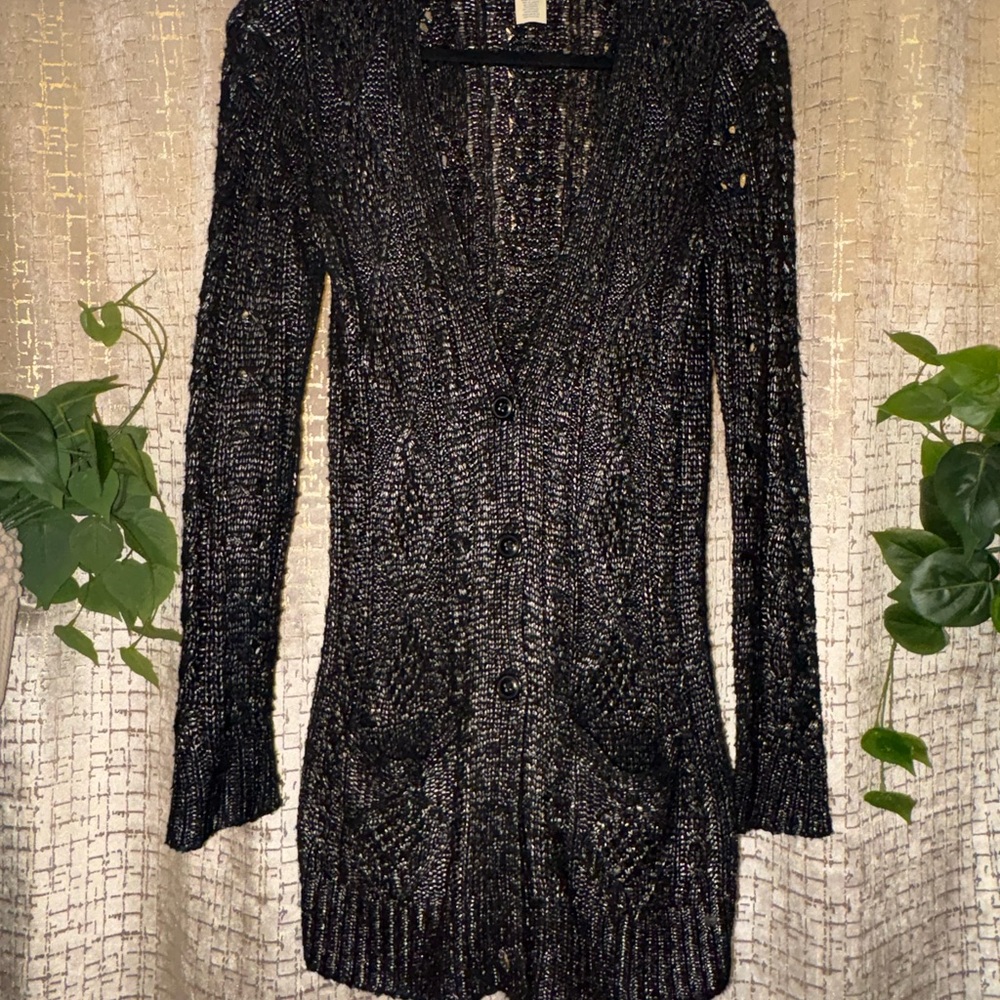 Denim & Supply Ralph Lauren Black Knit Cardigan
